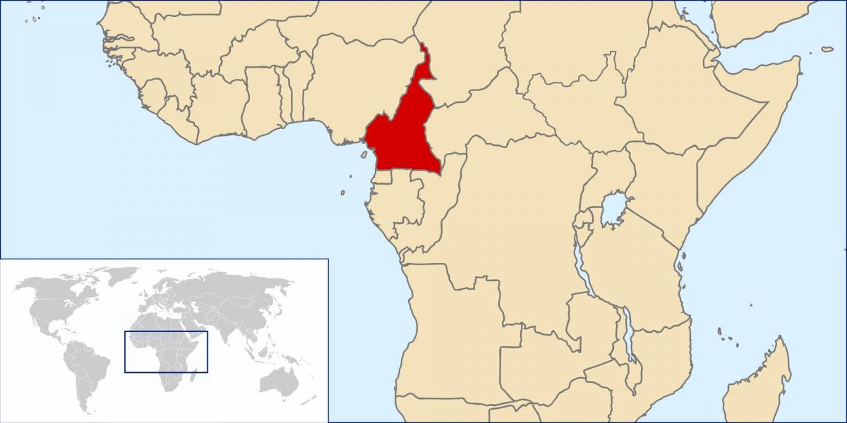 Kamerūnas vietą pasaulio žemėlapyje