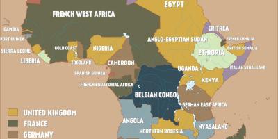 Žemėlapis britų Kamerūnas