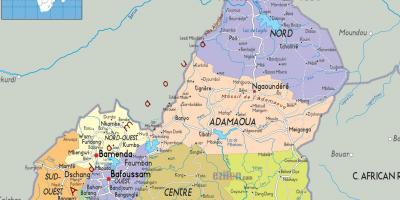 Kamerūnas regionų žemėlapis
