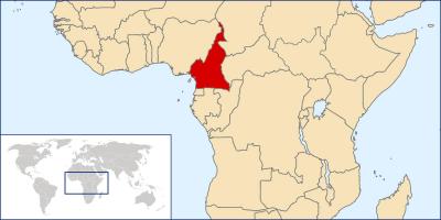 Žemėlapis Kamerūnas vieta