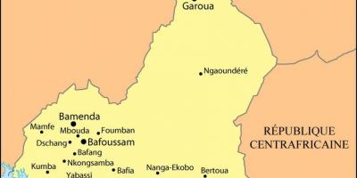 Žemėlapis Kamerūno dualos